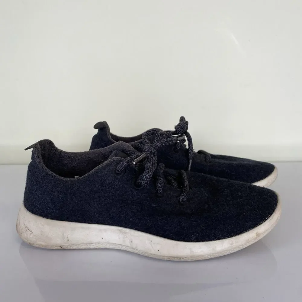 Allbirds Wool Runner WR Merino Running Shoes Womens Sz 8 Charcoal Sneakers‎